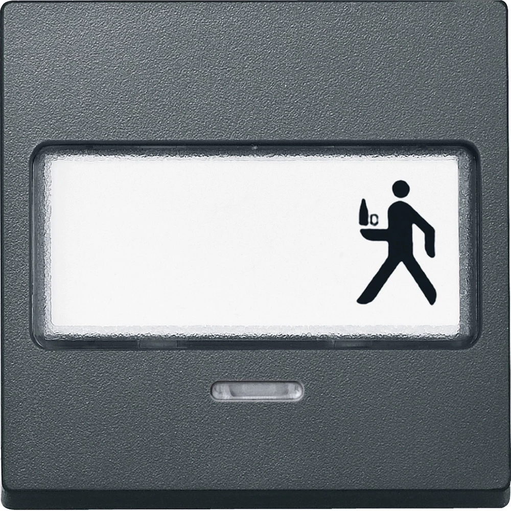 Merten Wisselwip met informatieveld - antraciet - systeem M