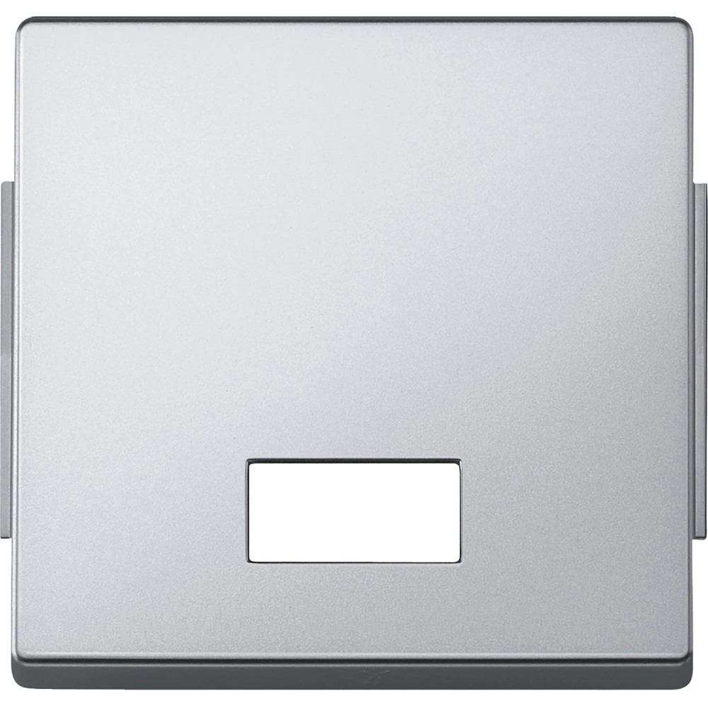 Merten Wisselwip met rechthoekig symboolvenster - aluminium - ip44 - aquades