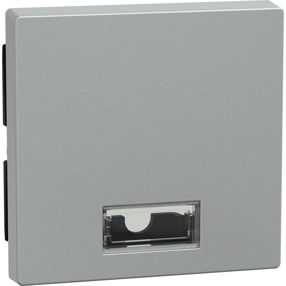 Merten Wisselwip met rechthoekig symboolvenster - aluminium - systeem M