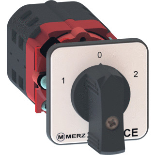 Merz Z 756 Nokkenschakelaar, omschakelaar,1-0-2, 3 polig,60 GR.,frontmontage,ith