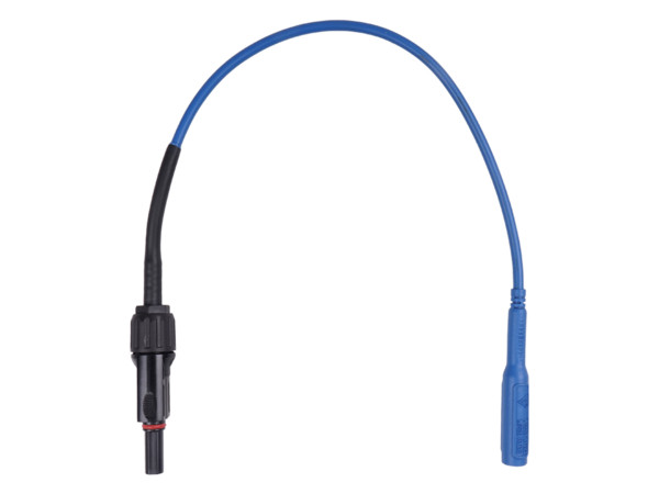 Metrel Meetsnoeren Meetsnoer MC4 female/banaanplug, 30CM. 1500V. blauw