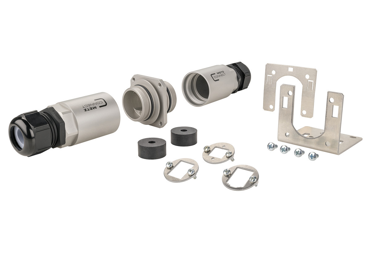 Metz Connect PO911 Mco Ip69k protective housing for outdoor use, set with mounting bracke