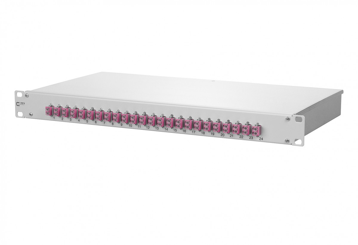 Metz Connect PVL7P Opdat Fix patch panel prefab 24XLC-D om4 gray