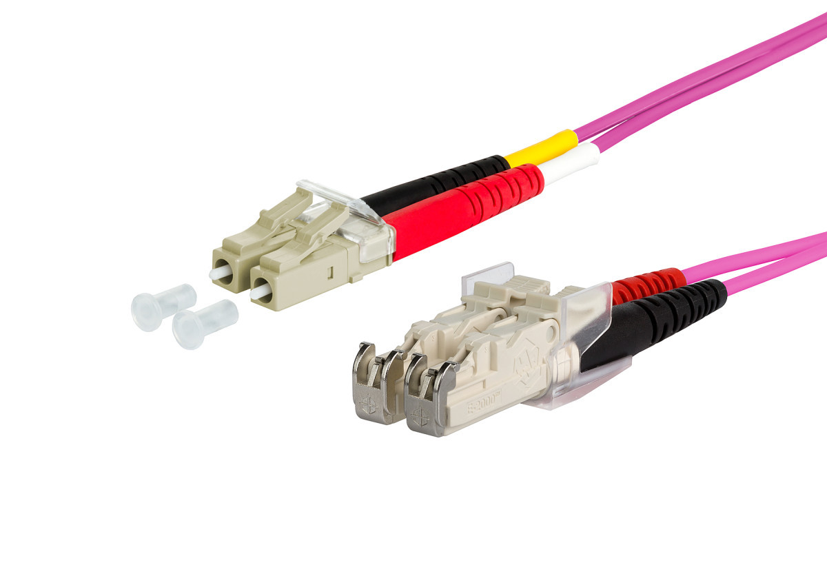 Metz Connect PXL5P Opdat Patch cord LC-D/e2000-D om4, 5.0 M