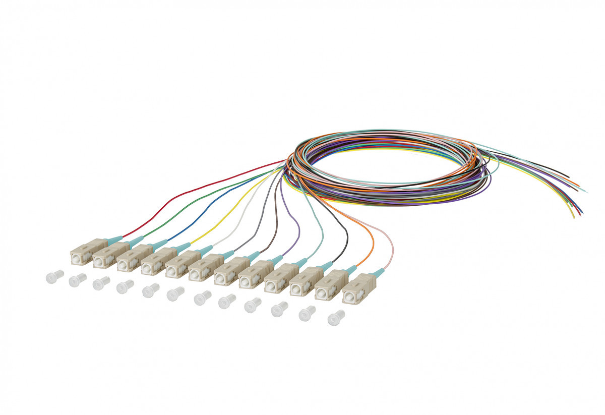 Metz Connect PXL5T Opdat Pigtail SC-PC, om3, 12 colors