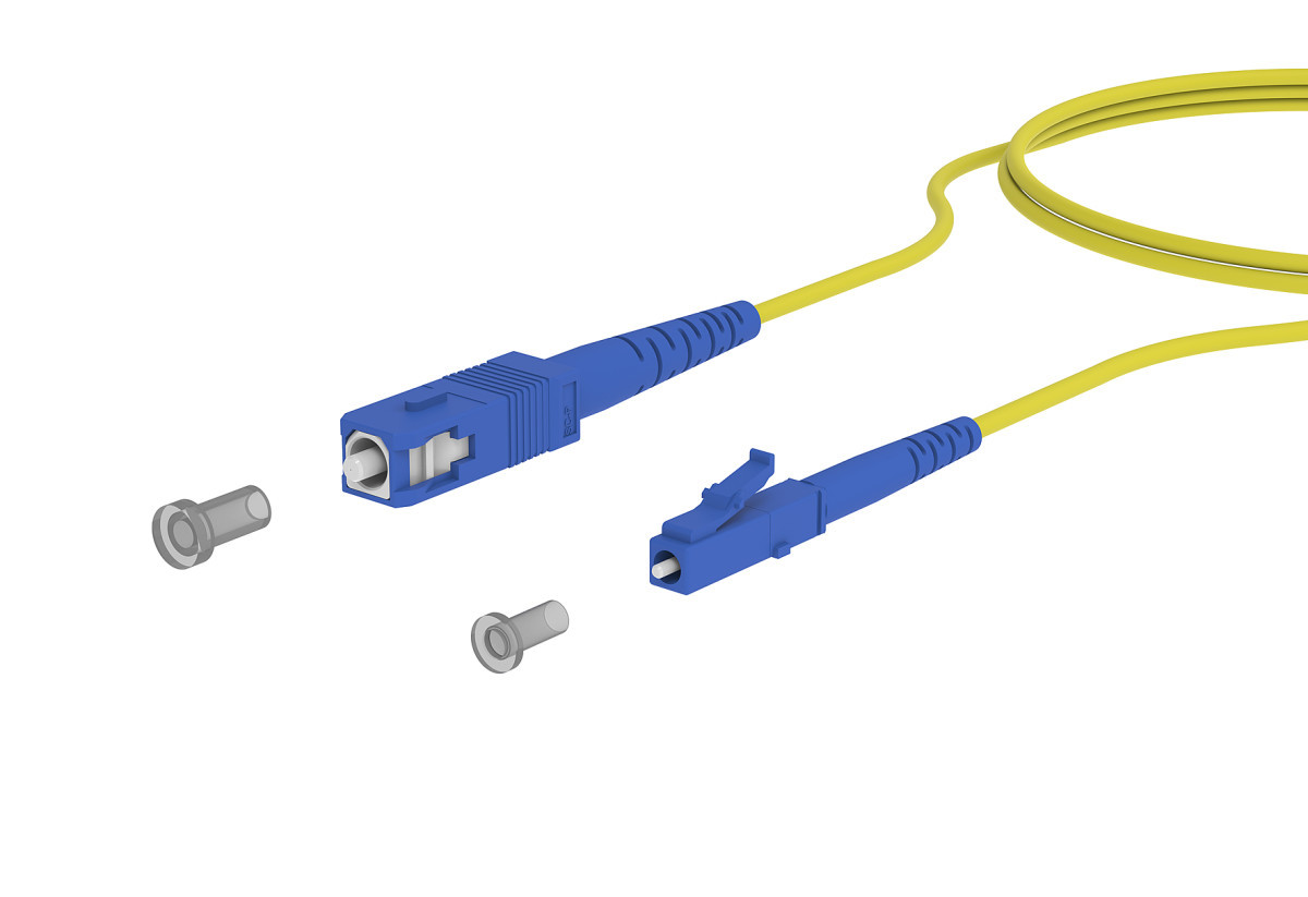Metz Connect PXQ5P Opdat Patch cord SC-S/LC-S os2, 15.0 M