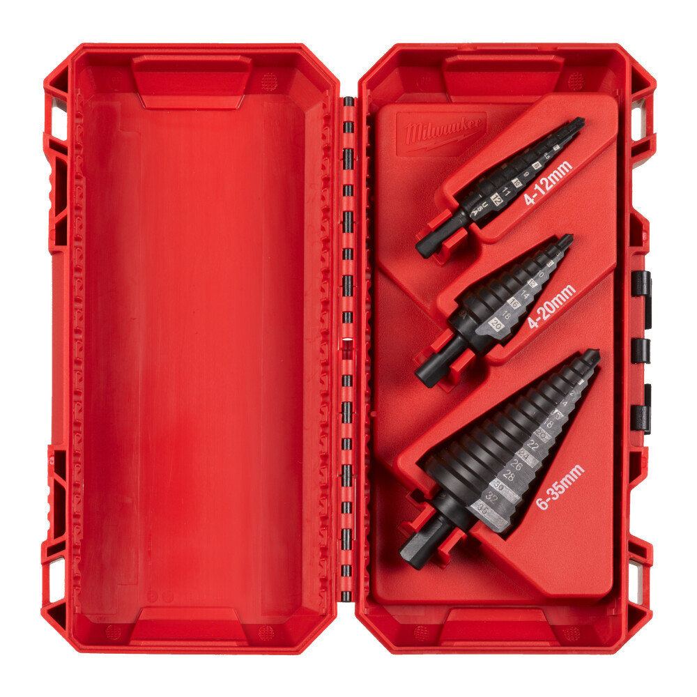 Milwaukee Step Drills Set Stappenboren (3-delig)
