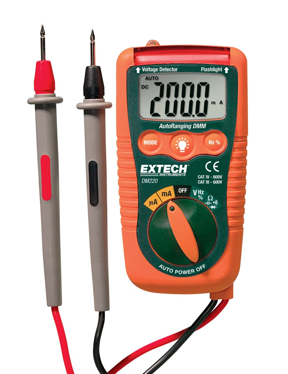 Mini Pocket multimeter met niet-contact spanningsdetector(ncv)