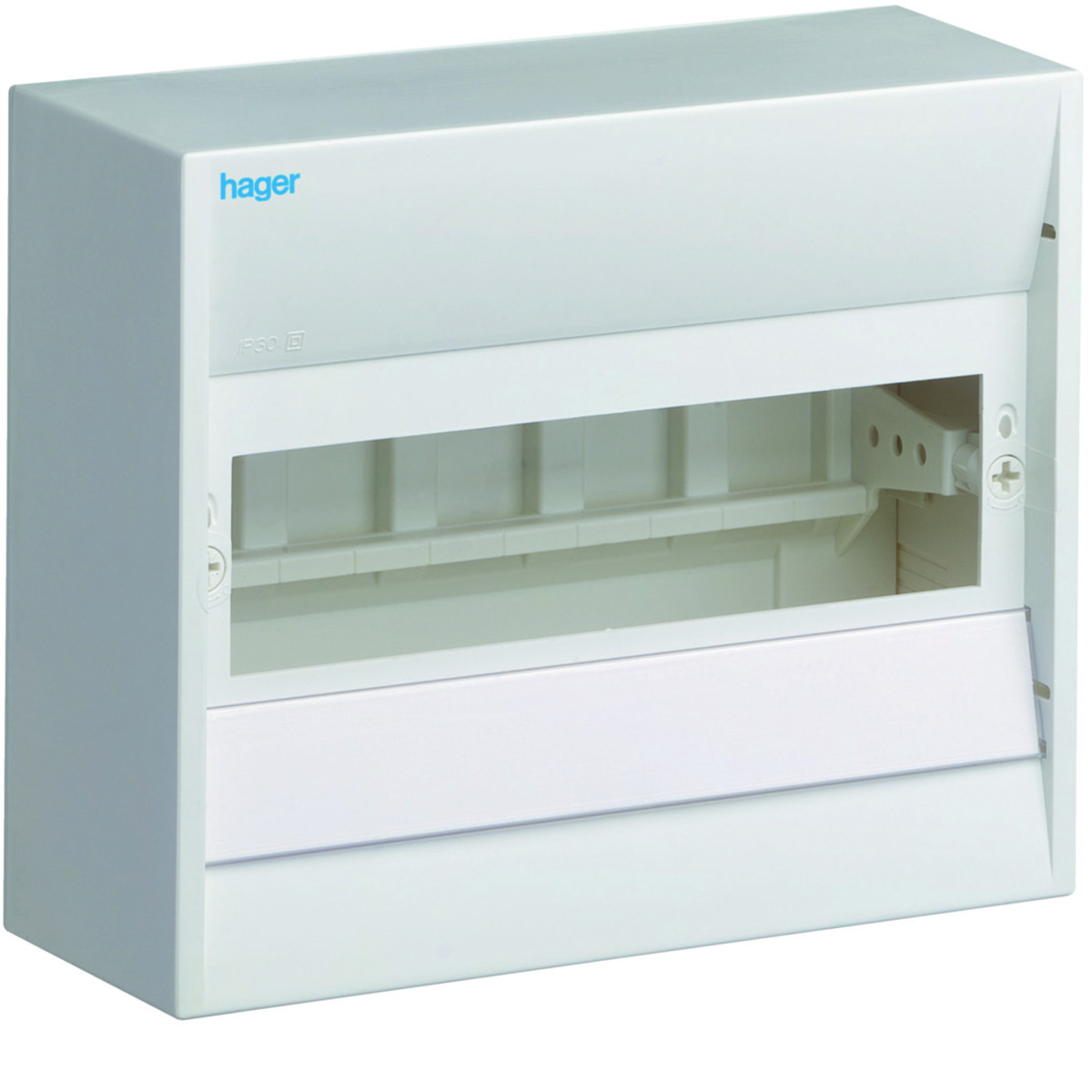 Miniverdeler, ip30, 10 modulen, 1xpe