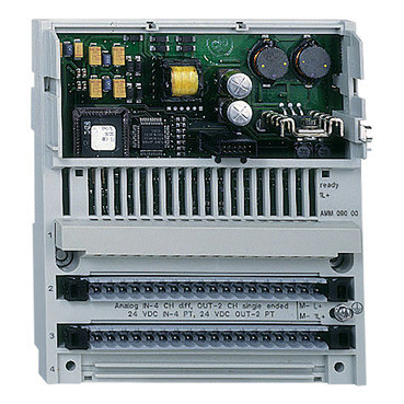 Modicon Momentum - verdeelde analoge / discrete I/O basis - 4di / 8do