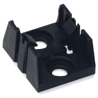 Wago Montageplaat H-verdeler 3-pol. wit