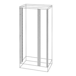 Montagerails Aan de voorkant - zijcompartiment - QDX 1600 H - 1800 MM