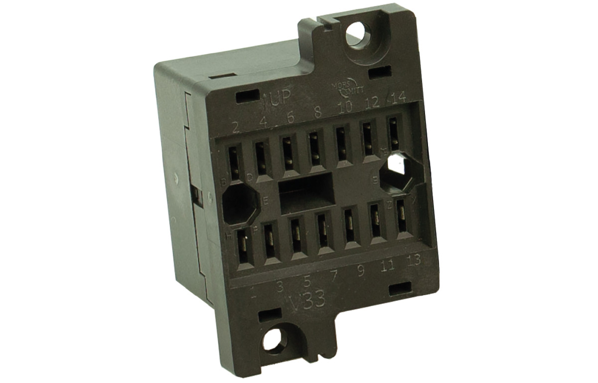 Mors Smitt D relais V33 Socket (V2) - spring clamp panel mount