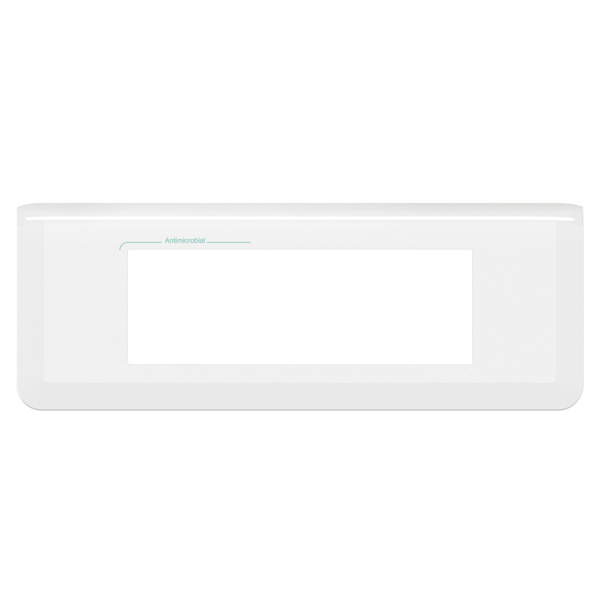 Legrand Schakelmateriaal Mosaic Afdekraam 6 mod wit antimicrob.