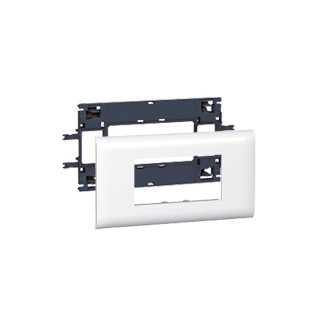 Legrand Wandgoot Mosaic DLP houder 4 modules deksel 85MM