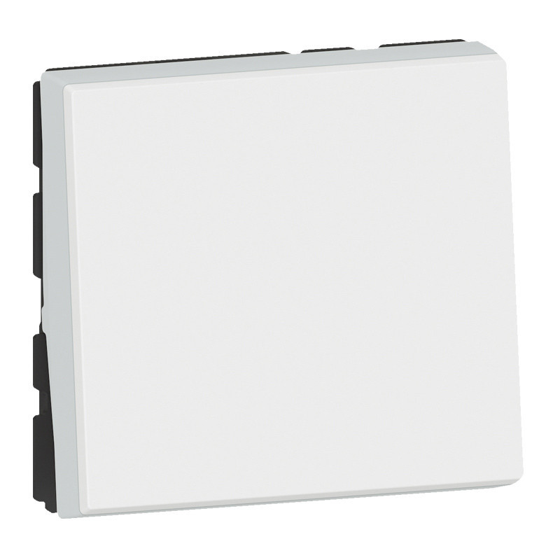 Legrand Schakelmateriaal Mosaic Wisselpulsdrukker easyled 10ax- 2 mod- wit antimicrobieel