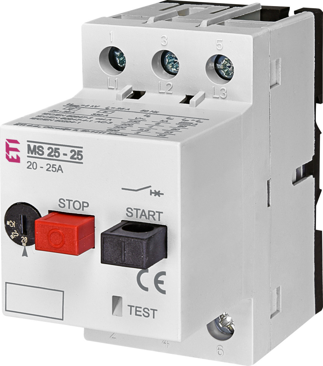 Motorbeveiliging MS25 20 - 25 A 3P
