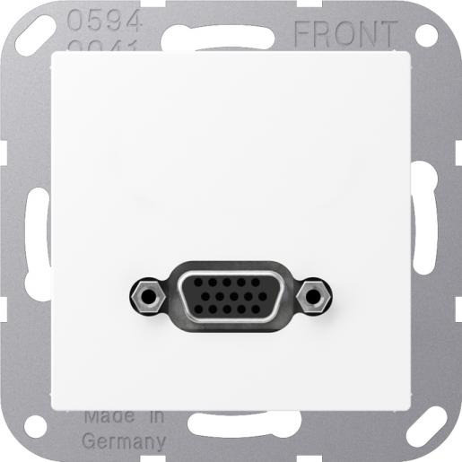 Jung Multimedia-aansluitingen vga A range sneeuwwit mat