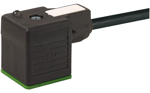 Murrelektronik Signal Connectors Msud Valve plug A-18MM with cable PVC 3x0.75 BK 1.5M