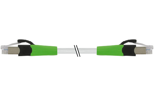 Murrelektronik Data Connectors RJ45 0°/RJ45 0° cabinet-line, FRNC/LS0H 2x2xawg26 shielded GR 1,5M