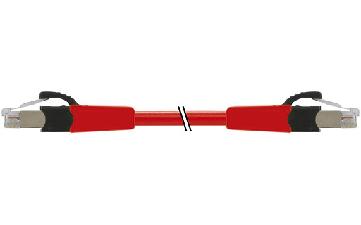 Murrelektronik Data Connectors RJ45 0°/RJ45 0°, gigabit FRNC/LS0H 4x2xawg27 shielded RD ul 6M