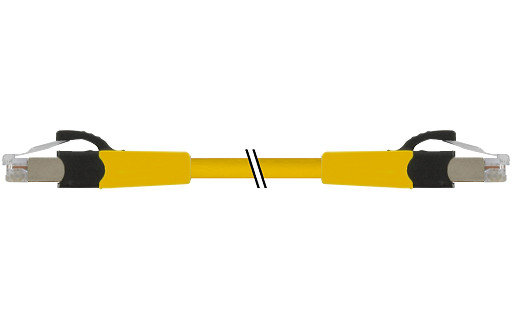Murrelektronik Data Connectors RJ45 ST. 0°/RJ45 ST. 0°, gigabit 4x2xawg27 shielded ye ul 0,3M
