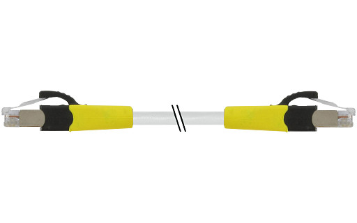 Murrelektronik Data Connectors RJ45 ST. 0°/RJ45 ST. 0°, gigabit FRNC/LS0H 4x2xawg27 shielded GR ul 5M