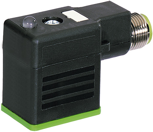 Murrelektronik Signal Connectors M12 Male on rear of msud valve plug form B 10 MM