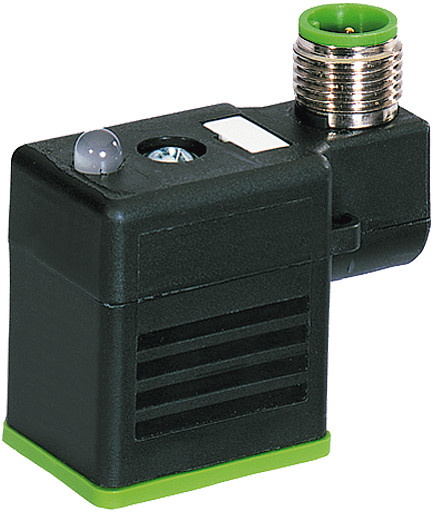 Murrelektronik Signal Connectors M12 Male on top of msud valve plug form bi 11MM