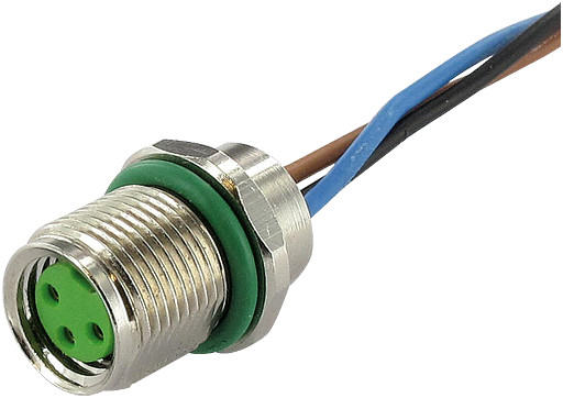 Murrelektronik Signal Connectors M8 Female recept. A-cod. rear PP-wires 4x0.25 0.2M