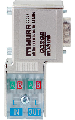 Murrelektronik Data Connectors Profibus-Plug-male (sub-D) 90° cut clamp for rigid and flexible wires