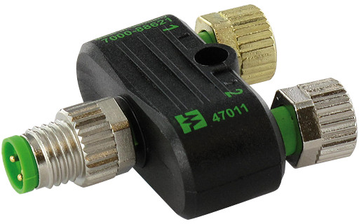 Murrelektronik Signal Connectors T-Coupler M8-male 3P/2X M8-female 3P
