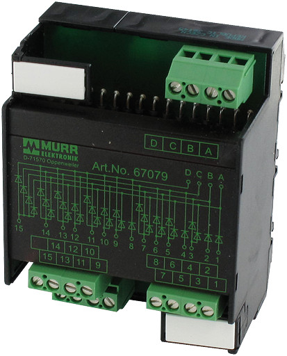 Murrelektronik control systems MKS/BCD-1300 diode modules mounting rail / screw-type terminal