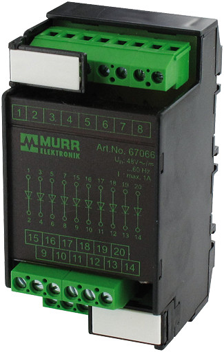Murrelektronik control systems MKS - D 20/1300-1 M diode modules mounting rail / screw-type terminal