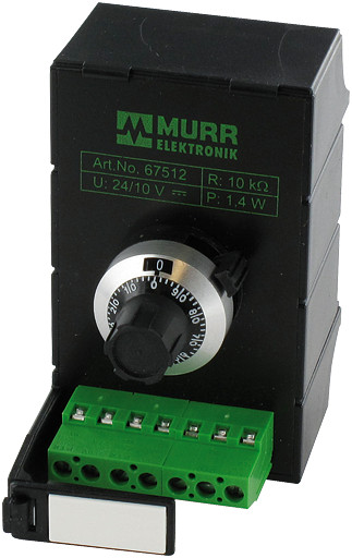 Murrelektronik control systems Mpot Potentiometer module 10K-ohm/3600° /10 turn