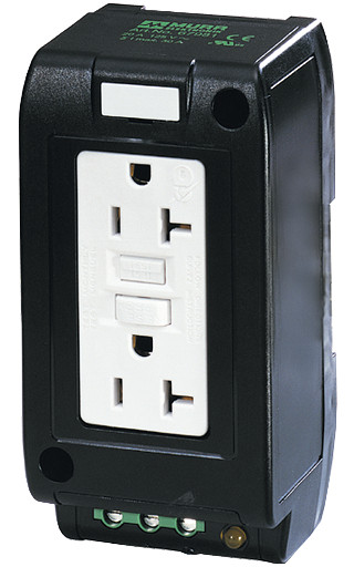 Murrelektronik control systems MSVD Power socket nema mounting rail