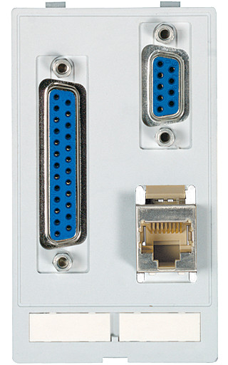 Murrelektronik front panel interface Modlink data insert 1×sub-D25 fem./male + 1×sub-D9 fem./mal + 1×RJ45
