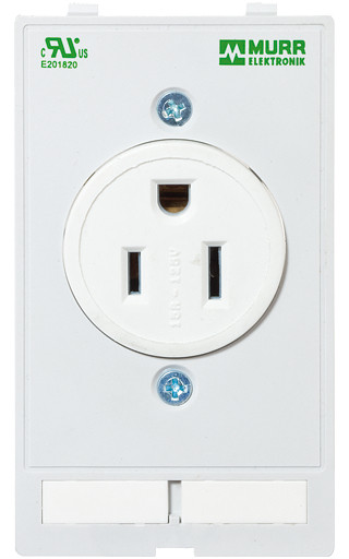 Murrelektronik front panel interface Modlink MSDD socket insert usa nema 5-15 125vac/15a screw connection
