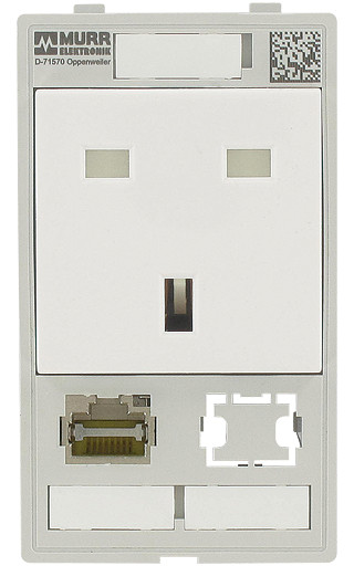 Murrelektronik front panel interface Modlink single combi insert great britain 1X RJ45 + 1X data cutout