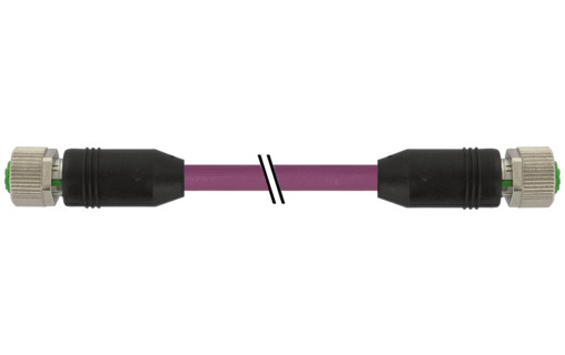 Murrelektronik Data Connectors M12 Female 0° / M12 female 0° A-cod. devicenet pur awg24+22 VT 5M