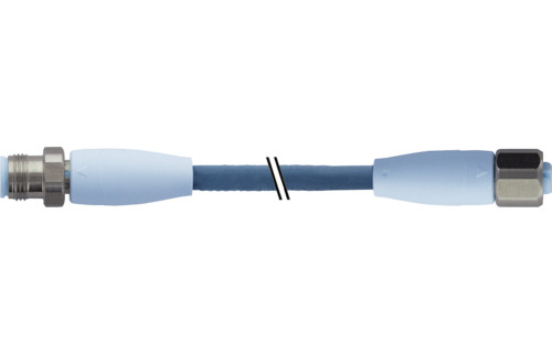 Murrelektronik Data Connectors M12 Male 0°/M12 female 0° D-cod. shielded f&bpro tpe 1x4xawg22 bu 1,5M