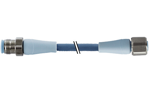 Murrelektronik Data Connectors M12 Male 0°/M12 male 0° D-cod. shielded F&B pro tpe 1x4xawg22 bu 25M