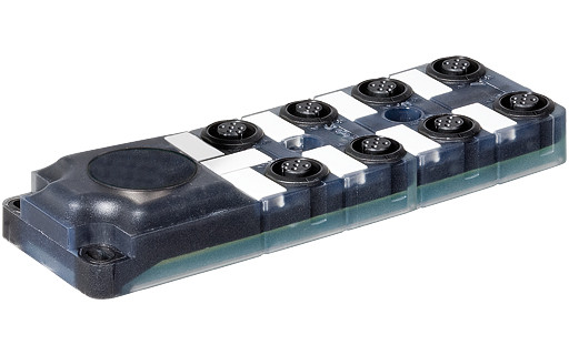 Murrelektronik M12 distribution boxes Exact12, 8XM12, 5 pol. backside plug. spring terminals