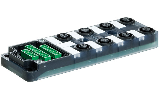 Murrelektronik M12 distribution boxes Exact12, 8XM12, 5-pole, basic housing without homerun-cable