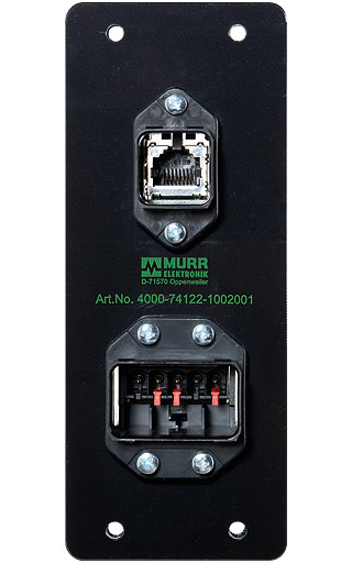 Murrelektronik front panel interface Aida Push pull plastic cap RJ45, SCRJ