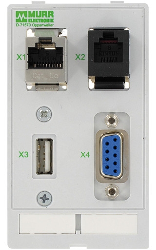 Murrelektronik front panel interface Modlink data insert 1×sub-D9 fem./fem. + 1×RJ45 + 1×RJ12 + 1xusb