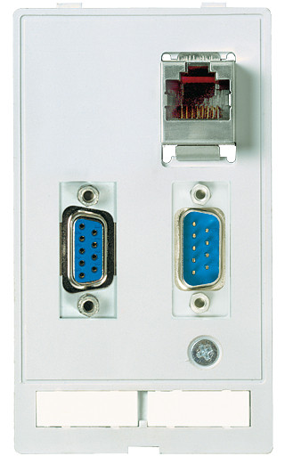Murrelektronik front panel interface Modlink data insert 1×sub-D9 fem./fem. + 1×sub-D9 male/male + 1×RJ45