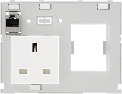 Murrelektronik front panel interface Modlink DBL combi insert great britain 1XRJ45 fem./fem. + RCD opening