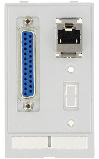 Murrelektronik front panel interface Modlink MSDD data insert 1×sub-D25 female/male + 1×RJ45