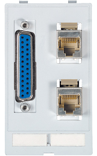 Murrelektronik front panel interface Modlink MSDD data insert 1×sub-D25 female/male + 2×RJ45
